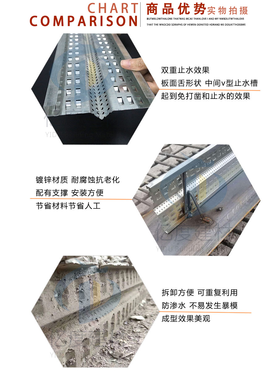 后澆帶專用建筑止水魚鱗網(wǎng)