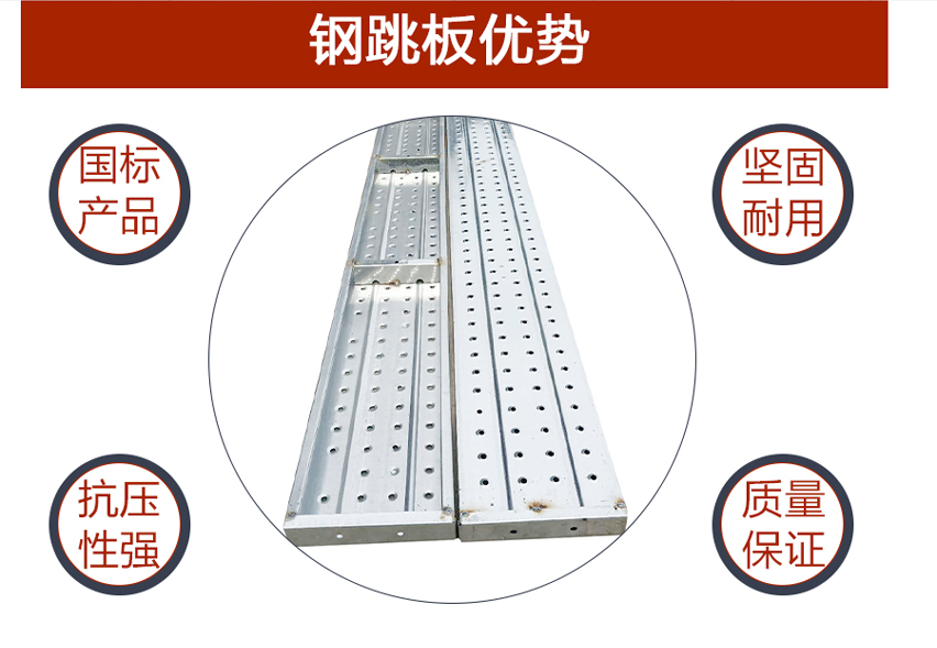  建筑鐵跳板-腳踏板-熱鍍鋅鋼跳板-盤扣腳手架腳踏板