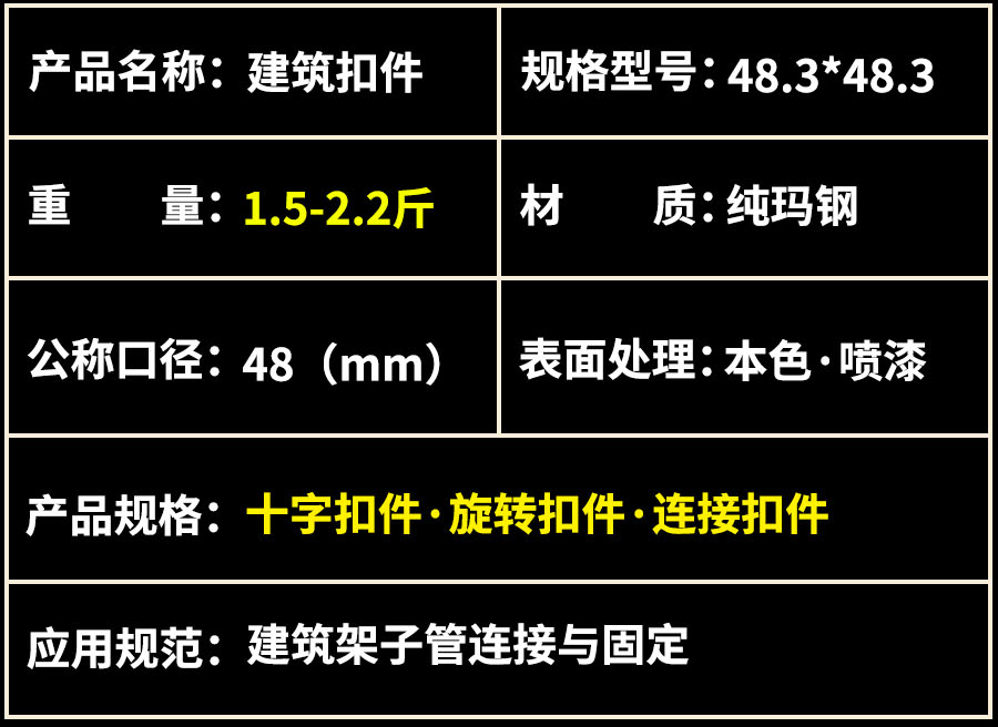 建筑鋼管連接扣件|鋼管卡子|固定卡扣